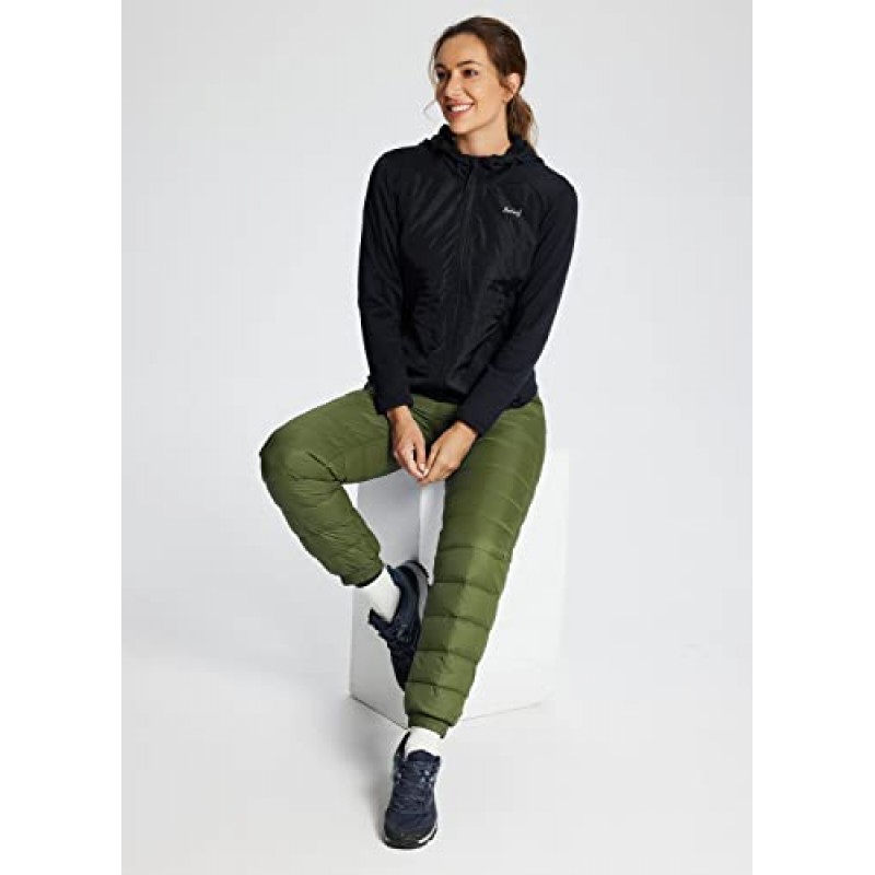 BALEAF 여성용 다운 팬츠 겨울 초경량 방수 스키 스노우 퍼퍼 팬츠 Packable Warm Trousers