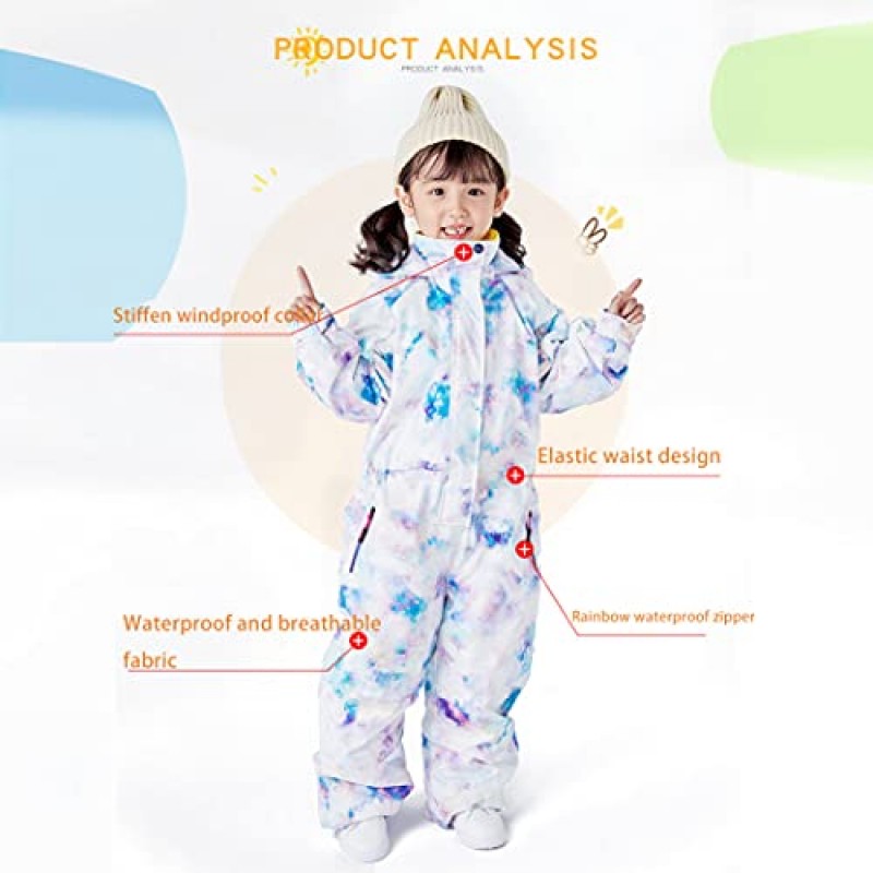 SEARIPE 소녀와 소년의 Snowsuits 원피스 점프 슈트 겨울 따뜻한 스키 복 어린이 유아 방수 전체 야외