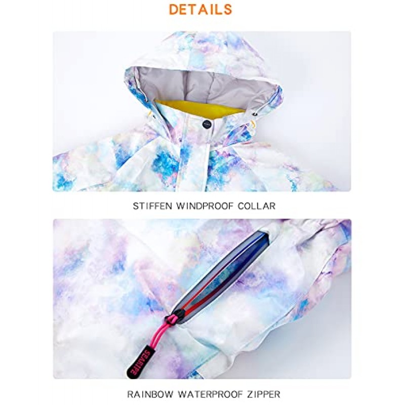 SEARIPE 소녀와 소년의 Snowsuits 원피스 점프 슈트 겨울 따뜻한 스키 복 어린이 유아 방수 전체 야외