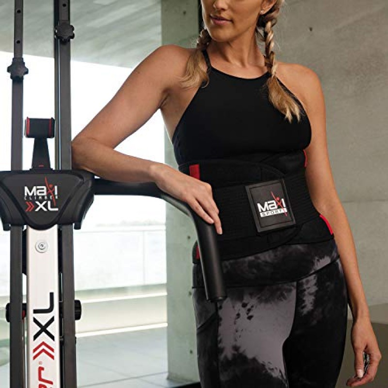 MaxiClimber MaxiSport 허리 트리머 - 체온을 포착하고 땀을 증가시키며 운동을 극대화합니다