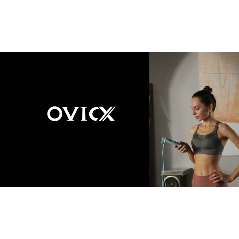 OVICX 줄넘기 디지털 가중 핸들 속도 줄넘기 줄