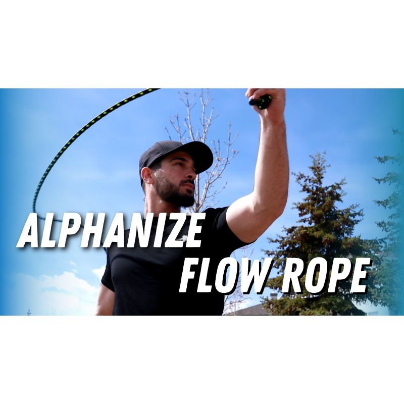 ALPHANIZE 플로우 로프 운동 홈 체육관 유산소용 줄넘기 - 남성 및 여성을 위한 피트니스용 줄넘기 - 복싱 및 MMA 전신 운동