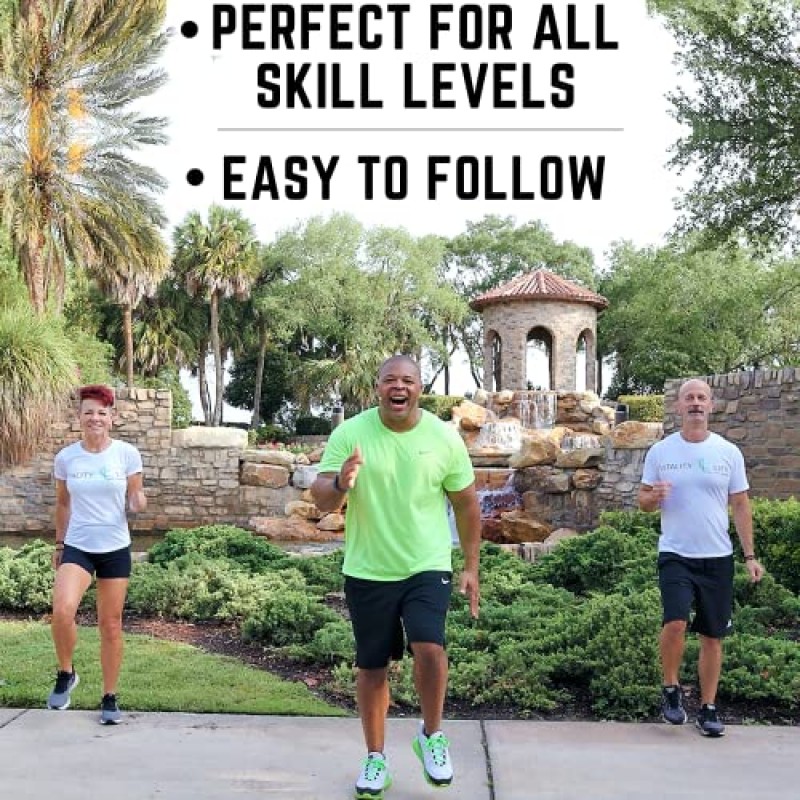 WALK FITNESS DVD - 체중을 감량하고 기분이 좋아집니다! 신진대사를 극대화하고 근력, 체력, 근육을 키우세요. 걷기 및 굳건한 운동 영상 걷기 운동 운동 DVD 저 충격 운동 DVD
