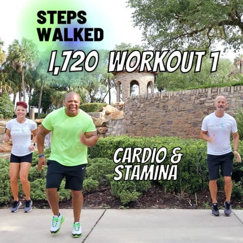 WALK FITNESS DVD - 체중을 감량하고 기분이 좋아집니다! 신진대사를 극대화하고 근력, 체력, 근육을 키우세요. 걷기 및 굳건한 운동 영상 걷기 운동 운동 DVD 저 충격 운동 DVD