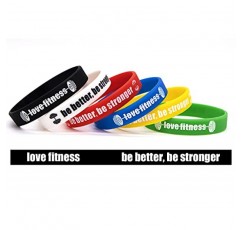 AVEC JOIE 피트니스 동기 부여 손목 밴드 영감을 주는 인용문이 포함된 운동 고무 팔찌 BE BETTER BE STRONGER, 남성용 여성용 청소년 매일 체육관 운동 및 운동 동기 부여를 위한 청소년