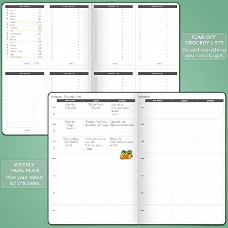 Clever Fox Fitness Journal PRO – 식사 플래너 및 습관 추적기가 포함된 일일 운동 플래너 – 여성 및 남성을 위한 체육관 운동 일지 – 피트니스 플래너 노트 – 6개월 지속, 7x10인치 - 포레스트 그린