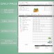 Clever Fox Fitness Journal PRO – 식사 플래너 및 습관 추적기가 포함된 일일 운동 플래너 – 여성 및 남성을 위한 체육관 운동 일지 – 피트니스 플래너 노트 – 6개월 지속, 7x10인치 - 포레스트 그린