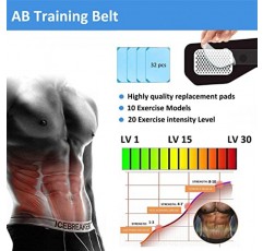 Yonars AB 벨트, 복부 트레이너 벨트, 가정용 운동 휴대용 피트니스 장비