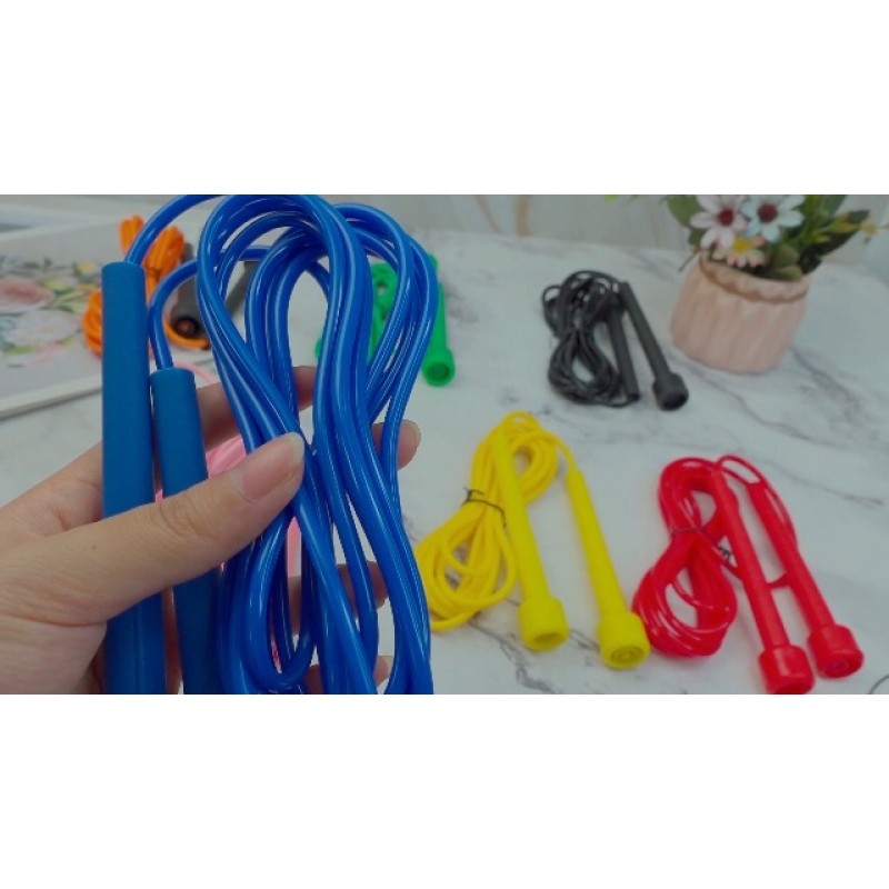 피트니스를 위한 32 Pcs PVC 줄넘기 9.2피트 조정 가능한 건너뛰는 밧줄 여성을 위한 플라스틱 손잡이가 있는 다용도 깨지지 않는 속도 밧줄 남자 어린이 지구력 훈련 심장 강화 운동 운동