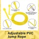 피트니스를 위한 32 Pcs PVC 줄넘기 9.2피트 조정 가능한 건너뛰는 밧줄 여성을 위한 플라스틱 손잡이가 있는 다용도 깨지지 않는 속도 밧줄 남자 어린이 지구력 훈련 심장 강화 운동 운동