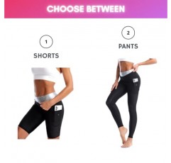 사우나 땀 정장 체중 감소 Shapewear 반바지 주머니 허리 트레이너 바디 셰이퍼 Sweatsuit 운동 피트니스 체육관 여자 여자