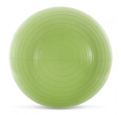 Prism Fitness 65cm, Green Smart Self-Guided Stability Ball – 운동, 요가, 필라테스, 사무용 볼 체어 등을 위한 운동 공, 쉽게 참조할 수 있도록 공에 인쇄된 13가지 운동