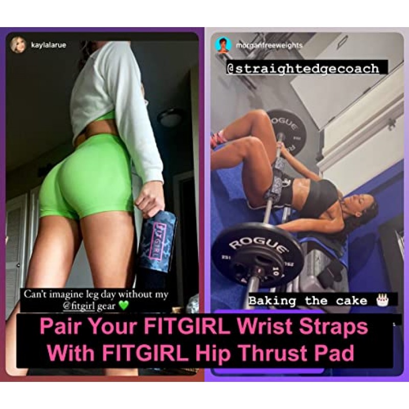 FITGIRL - 여성용 역도용 손목 스트랩, 다리, 등, 어깨, 코어 근육 강화를 위한 체육관 리프팅 랩