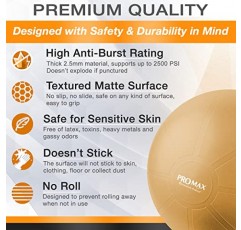 SmarterLife PRO MAX 운동 운동 공, 피트니스, 요가, 균형, 안정성 또는 임신과 출산을 위한 출산 공, 사무실 또는 홈 체육관 장비용 요가 공 의자로 적합
