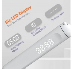 Osprey Electronics 스마트 줄넘기, 피트니스, 운동, 운동, 체육관을 위한 조정 가능한 디지털 카운팅 줄넘기 및 진동 알림