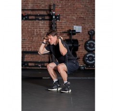 IronSpark Fitness 케이블 머신, 홈 트레이닝 및 체육관 케이블 부착용 5점 다목적 발목 스트랩 - 커프가 있는 20파운드 저항 밴드 - 다리 확장, 킥백, 둔근, 전신 운동