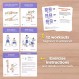 WorkoutLabs 운동 및 요가 카드 장비 없이도 집에서 운동 및 요가 연습을 위한 종합 피트니스 번들 · 프리미엄 플라스틱 플래시카드 덱
