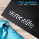 SereneLife 프리미엄 휴대용 피트니스 운동 매트 - 30" x 60" 미끄럼 방지 체육관 훈련 장비 바닥 보호 - 요가, 운동, 줄넘기 - 소형 런닝머신, 일립티컬, 자전거, 벤치, 파워 랙용