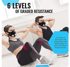 TRAININGMASK - 고도 트레이닝 마스크 2.0 - 피트니스 마스크, 고도 마스크, 운동 마스크, 러닝 마스크, 호흡 마스크, 지구력 마스크