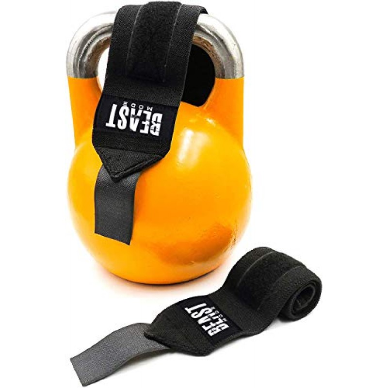 역도 남성 및 여성을 위한 STEIGEN FITNESS 손목 랩(경쟁 등급) 파워리프팅, 체육관 훈련, 보디빌딩, 데드리프트 스트랩, 손목 밴드를 위한 고강도 엄지 루프 체육관 랩이 있는 18