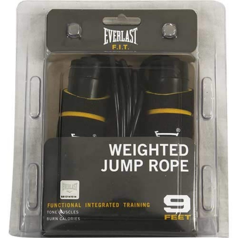 Everlast Evergrip 가중 줄넘기 (검은색)