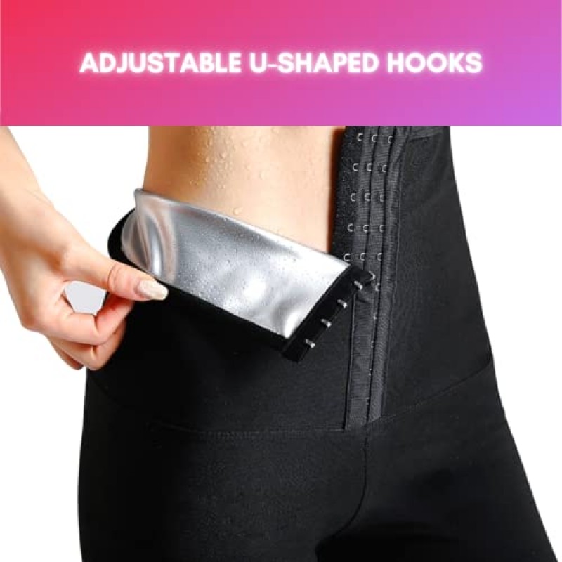 사우나 땀 Shapewear 레깅스 바지 운동복 허리 트레이너 셰이퍼 Sweatsuit 운동 피트니스 체육관 요가 여성