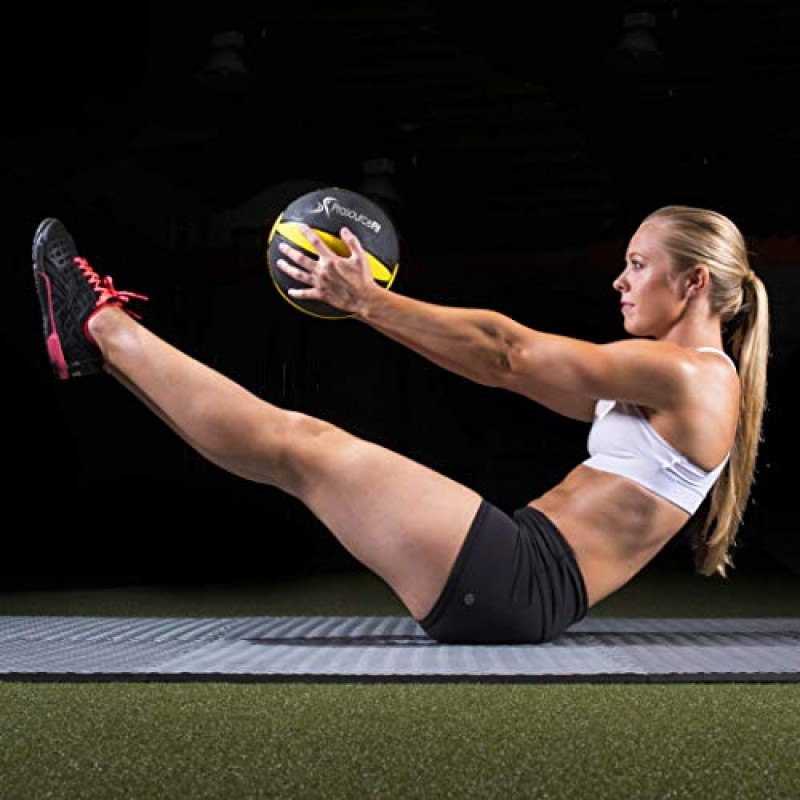 전신 운동을 위한 ProSource Fit Weighted Medicine Ball, 미끄럼 방지 그립