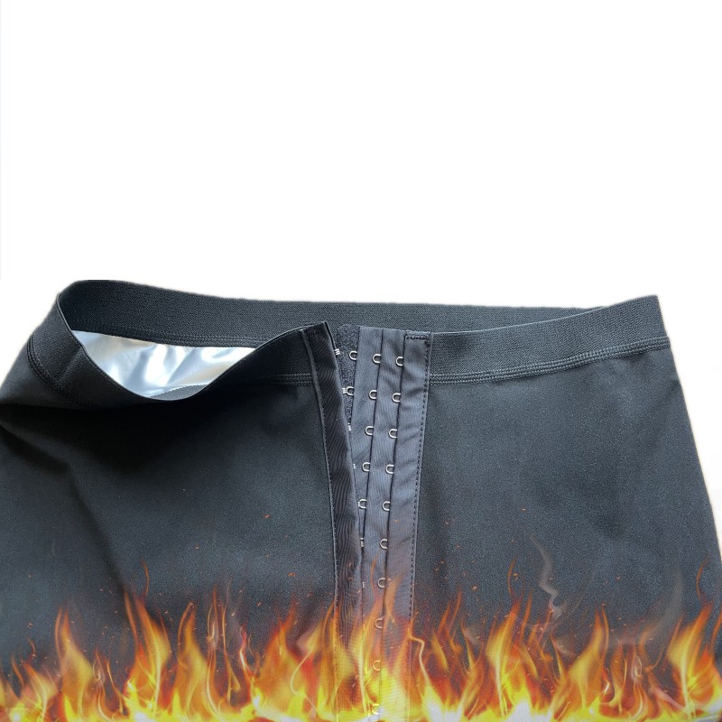 바디 셰이퍼 사우나 슬리밍 바지 뜨거운 열 높은 허리 지방 연소 땀 카프리 운동 체중 감소를위한 셰이퍼