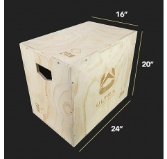 점프, MMA 훈련을 위한 울트라 피트니스 기어 3 in 1 Wood Plyo Box. 플라이오메트릭.