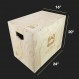 점프, MMA 훈련을 위한 울트라 피트니스 기어 3 in 1 Wood Plyo Box. 플라이오메트릭.