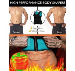 NonEcho 남자 사우나 조끼 뜨거운 땀 허리 트레이너 코르셋 네오프렌 탱크 탑 Shapewear 슬리밍 셔츠 운동복