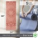 Gaiam 요가 매트 - 모든 유형의 요가, 필라테스 및 바닥 운동을 위한 프리미엄 5mm 인쇄 두꺼운 미끄럼 방지 운동 및 피트니스 매트(68" x 24" x 5mm)