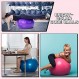 Jerify 3 Pcs 운동 공 임신을위한 풍선 요가 공 필라테스 볼 코어 볼 운동 장비 의자 용 펌프 및 플러그 피트니스 안정성 균형 출산 체육관 사무실 홈 지원 330lbs