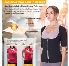 여성용 FREESUAL 사우나 정장 체중 감소 허리 트레이너 땀 정장 Suana 셔츠 운동 탱크 탑 셔츠 땀 Shapewear