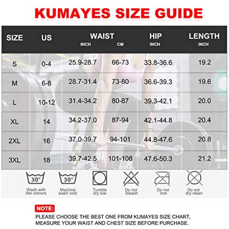 KUMAYES 사우나 스웨트 바지 여성용 하이 웨이스트 슬리밍 반바지 압축 써모 운동 피트니스 허벅지 바디 셰이퍼