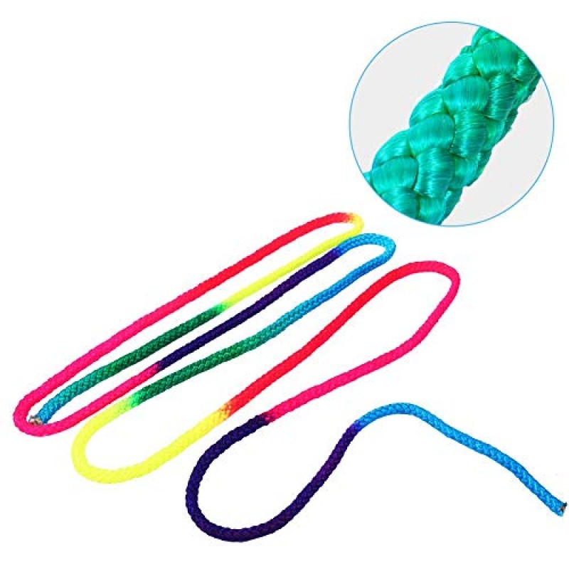 체조 줄넘기, 운동 및 피트니스 에어로빅 체조 줄넘기, 무지개 리듬 체조 예술 줄넘기, 솔리드 트레이닝 줄 전문 경기용 줄넘기 홈 피트니스 어린이 놀이
