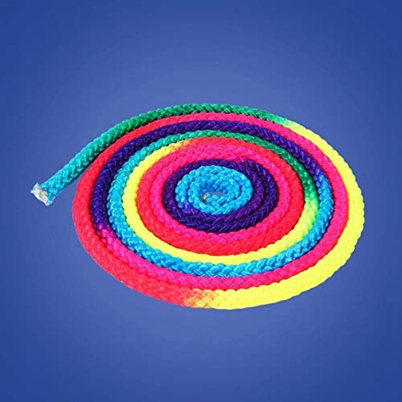 체조 줄넘기, 운동 및 피트니스 에어로빅 체조 줄넘기, 무지개 리듬 체조 예술 줄넘기, 솔리드 트레이닝 줄 전문 경기용 줄넘기 홈 피트니스 어린이 놀이