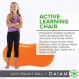 Gaiam 키즈 땅콩 바운스 책상 의자 - 운동 요가 균형 안정성 시팅 볼 - 자폐 아동을 위한 감각 장난감 - 학교나 교실을 위한 유연한 좌석, 남학생과 여학생을 위한 흔들기 의자