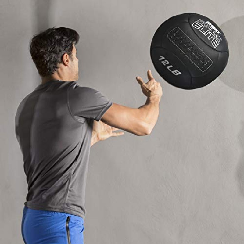 Champion Sports PRX12 Rhino Promax 엘리트 슬램 공, 12파운드, 미끄럼 방지 그립이 있는 소프트 쉘, 역도, 플라이오메트릭, 크로스 트레이닝 및 홈 체육관 피트니스용 메디슨 월 운동 공