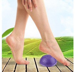 Dioche PVC 풍선 하프 요가 공, 마사지 포인트 Fitball 운동 트레이너 피트니스 밸런스 볼