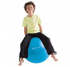 Gaiam 키즈 밸런스 볼 - 운동 안정성 요가 볼, 가정이나 교실에서 활동적인 어린이를 위한 어린이 대체 유연한 좌석(만족 보장), 45cm
