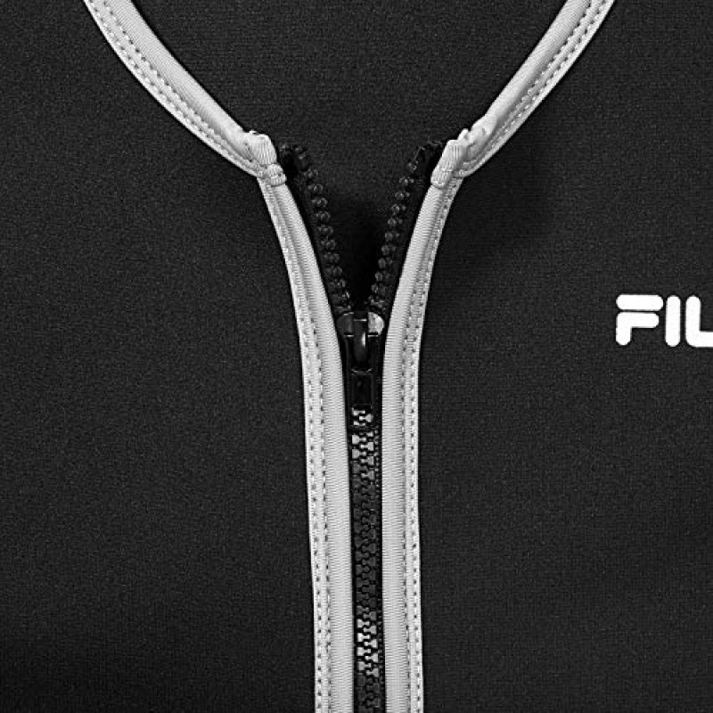 FILA 액세서리 남성용 사우나 조끼 - 네오프렌 운동복 지퍼 탱크탑 핫 슬리밍 바디 셰이퍼