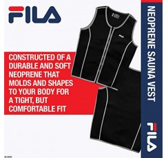 FILA 액세서리 남성용 사우나 조끼 - 네오프렌 운동복 지퍼 탱크탑 핫 슬리밍 바디 셰이퍼