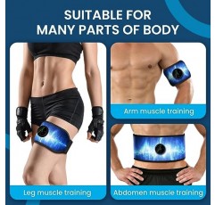 Smiofo ABS 자극기, 근육 기계 운동 장비, 복부/팔/다리를 위한 Ab 토닝 벨트 근육 토너 피트니스 훈련, 홈 체형을 위한 Ab 트레이너