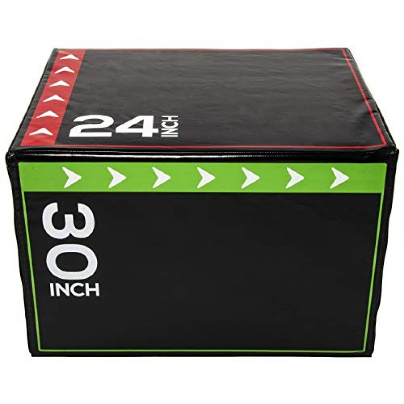 BalanceFrom 3 in 1 20인치 24인치 30인치 폼 플라이오메트릭 박스 점핑 운동 점핑 ​​트레이너, 16파운드 또는 60파운드, 다양한 색상 사용 가능