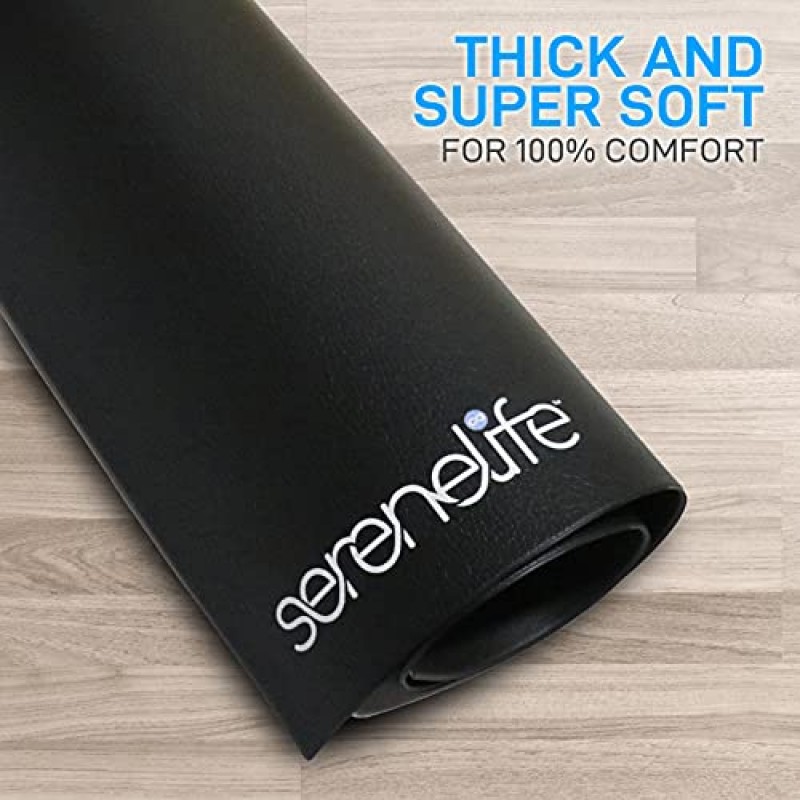 SereneLife 프리미엄 휴대용 피트니스 운동 매트 - 36