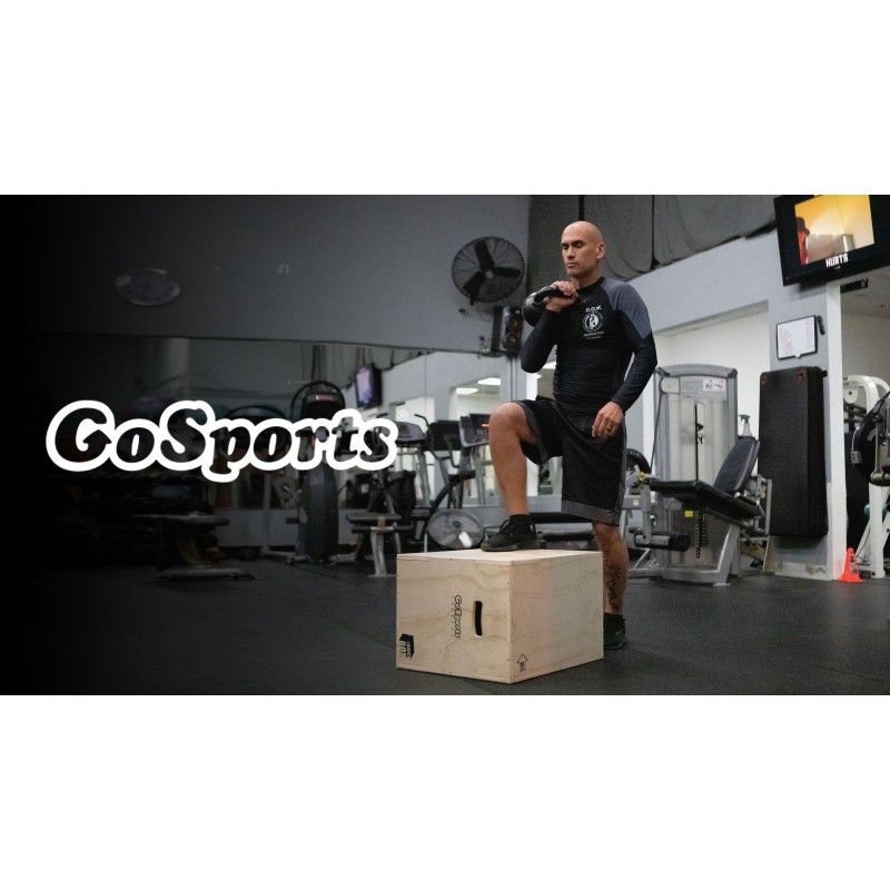 GoSports 피트니스 런치 박스 - 모든 기술 수준의 운동을 위한 3-in-1 플라이오 점프 박스