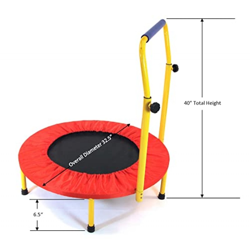 Redmon For Kids 어린이를 위한 재미와 피트니스 - 트램펄린, 멀티컬러, 32.0'