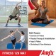 Airex 피트니스 운동 매트, 파란색(47"L x 23"W x 0.6" 두께)(AR-FB)
