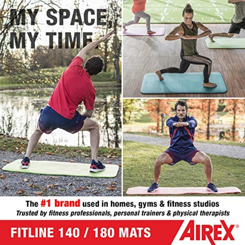 AIREX Fitline 피트니스 매트, 180, 차콜
